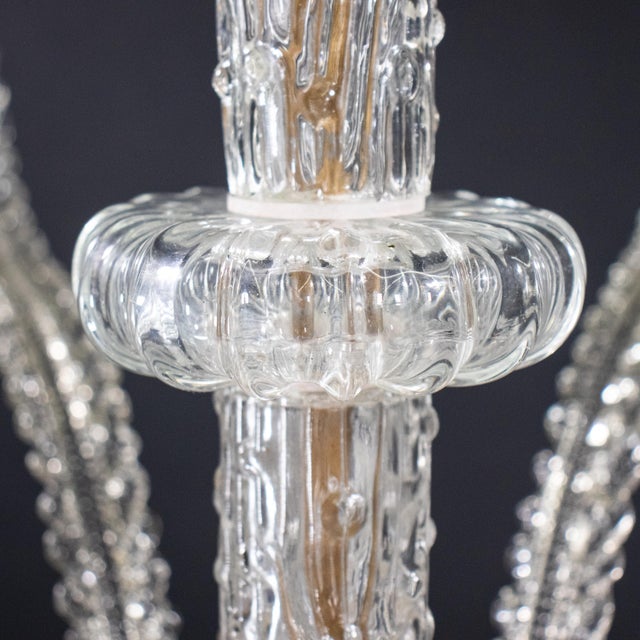 Glass Important 1940s Medusa Murano Chandelier Attributed to Ercole Barovier For Sale - Image 7 of 18