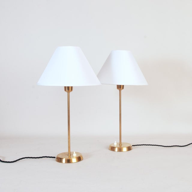 Table Lamps from Falkenbergs Belysning, 1950s, Set of 2, in Very Good conditions. Designed 1950 to 1959 UK Plug (up to...