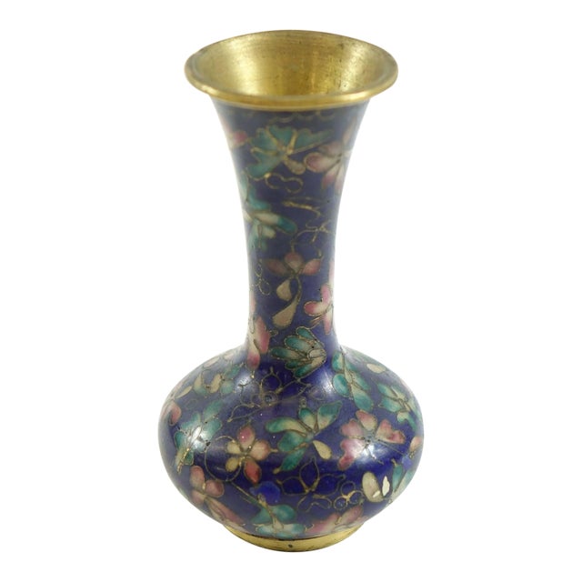 Mid 20th Century Chinese Cloisonne Vase For Sale