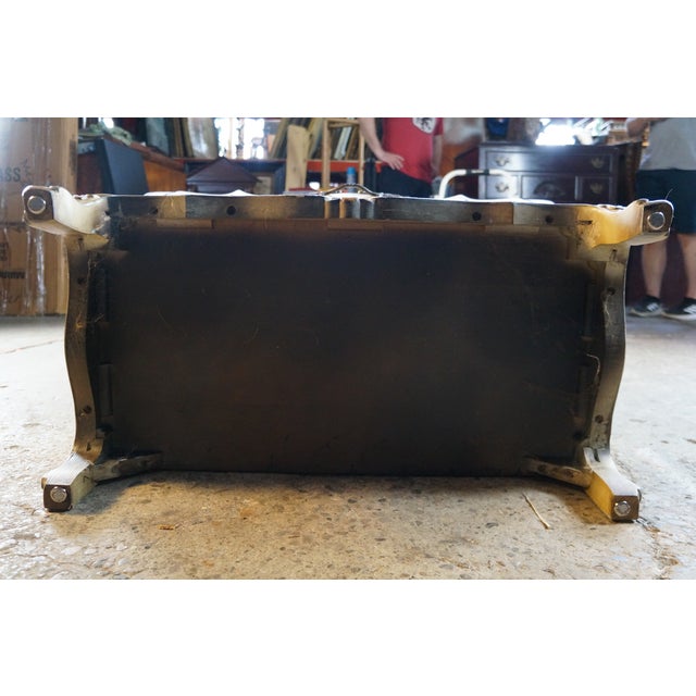 Karges French Provincial Hand Painted Venetian Bombe Commode Nightstand Chest For Sale - Image 15 of 18