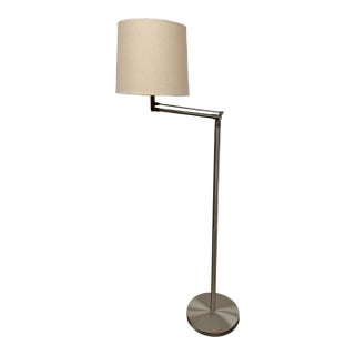 Swing Arm Cantilevered Floor Lamp For Sale