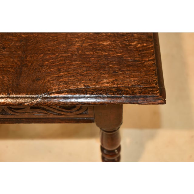 Wood 19th Century English Carved Oak Joint Stool For Sale - Image 7 of 7