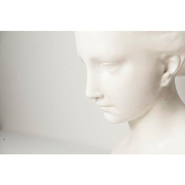 Marble Bust of a Woman, 1800s For Sale - Image 10 of 17