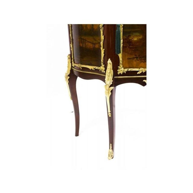 Brown 19th Century French Display Cabinet from Vernis Martin For Sale - Image 8 of 11