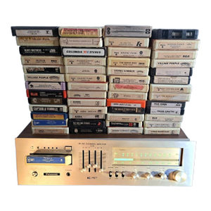 Panasonic Re-8420 Am/Fm Receiver 8-Track Player 4-Channel 51 Tapes Tested Works