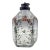 Hand-Painted Glass Flask With Floral Enamel Decoration, 18th Century For Sale