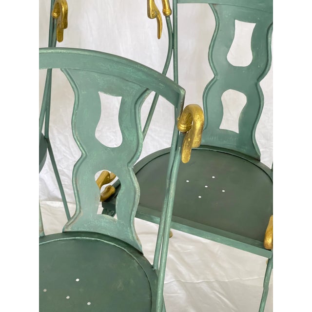 Maison Jansen Gondole Chairs & Table Set, Early 20Th. C For Sale - Image 10 of 18