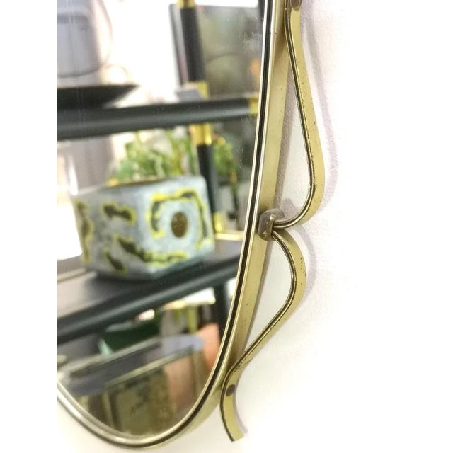 1950s Mid-Century Wall Mirror, 1950s For Sale - Image 5 of 6