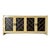 Hollywood Regency Four - Doors With Geometric Design Credenza For Sale
