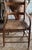 American Antique Primitive Bentwood Arm Ladder Back Chair With Original Woven Splint Seat For Sale - Image 3 of 10