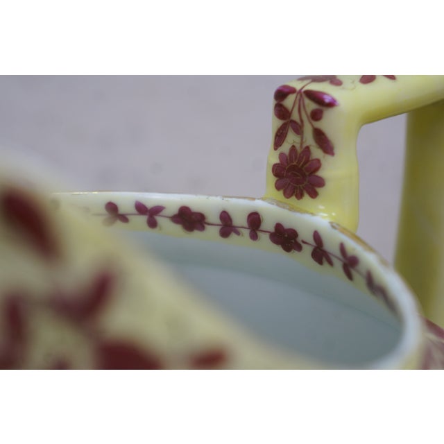 Antique Royal Vienna Floral Chintz Porcelain Serving Pitcher Jug 9" For Sale - Image 14 of 15