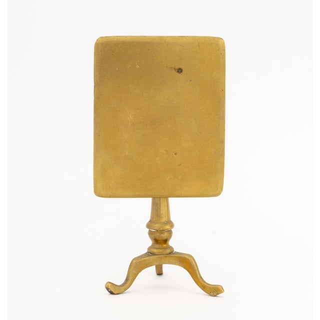 19th Century Victorian Salesman Sample Brass Tilt-Top Tripod Table For Sale - Image 5 of 6