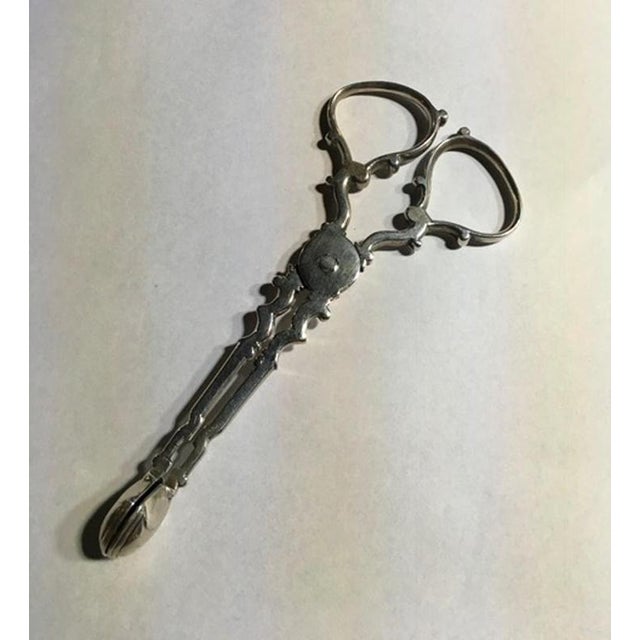 Silver 18th Century Regency Sterling Silver Sugar Nips with Frames, London, 1750, Set of 2 For Sale - Image 8 of 18