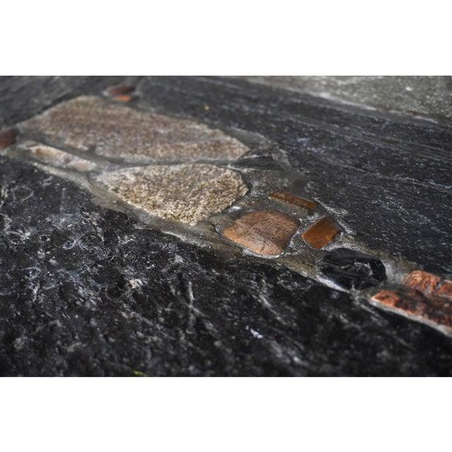 Slate Stone Mosaic Coffee Table by Paul Kingma, the Netherlands, 1964 For Sale - Image 6 of 10