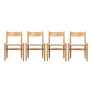 CH36 Dining Chairs by Hans J. Wegner for Carl Hansen and Son, Denmark, 1960s, Set of 4 For Sale