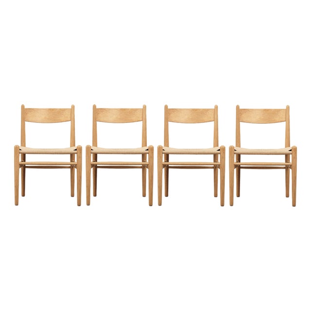 CH36 Dining Chairs by Hans J. Wegner for Carl Hansen and Son, Denmark, 1960s, Set of 4 For Sale
