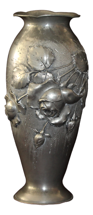 Flower Vase with Roses Decoration, 1920s