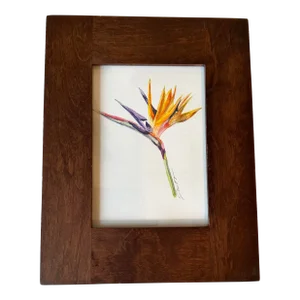 Signed Original Watercolor Botanical “Bird of Paradise”