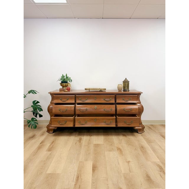 Century Furniture Provincial Curvy 9-Drawer Dresser Vintage Classical Bedroom For Sale - Image 13 of 15