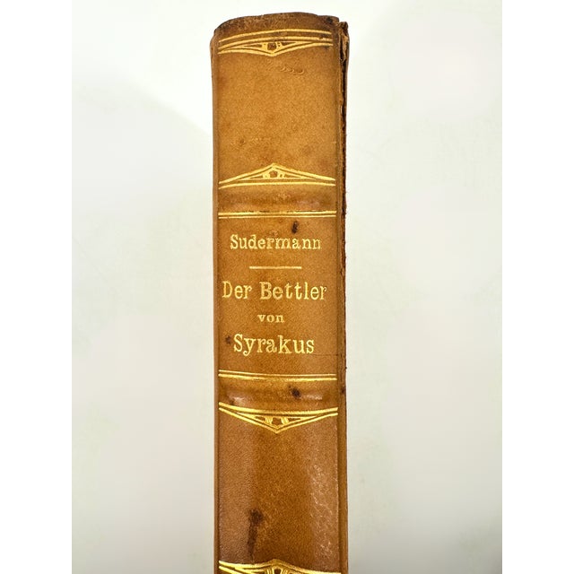 Paper 1911 Antique Sudermann Der Bettler Von Syrakus Book German For Sale - Image 7 of 10
