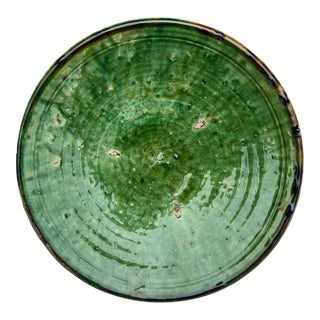 1970s Moroccan Tamegroute Large Plate For Sale