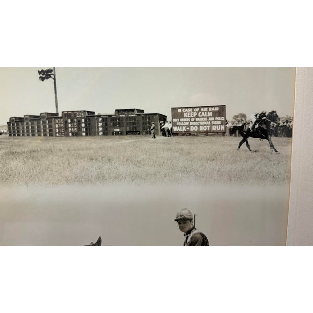American Vintage Original Bert Morgan Royal Ruby Jamaica Horse Racing Jockey Photograph For Sale - Image 3 of 13