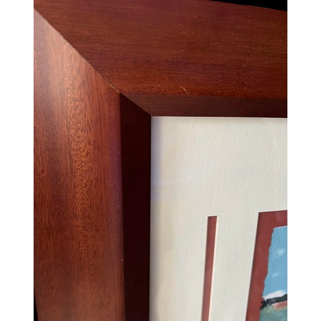 Rustic European 20th Century “Palos Verdes” Original Impressionist Style Landscape Painting, Framed For Sale - Image 3 of 10