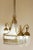 Art Nouveau Chandelier in 5-Light Golden Brass, 1890s For Sale - Image 3 of 12
