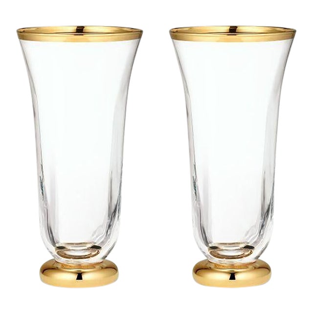 AERIN Sophia Flutes, Clear, Set of 2 For Sale