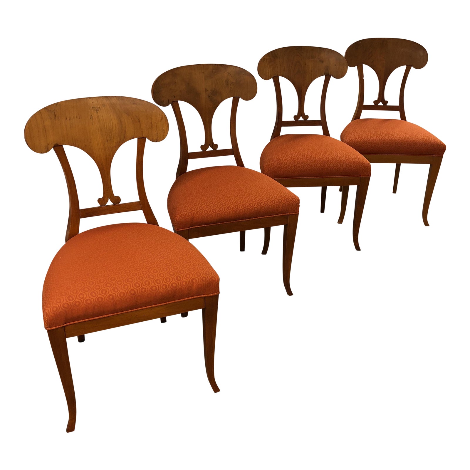 Vintage Wooden Dining Chairs Set of 4 Chairish