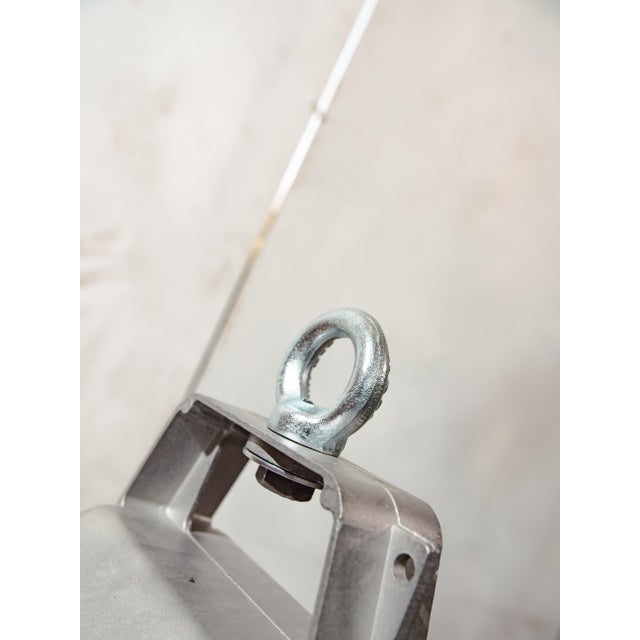 HDK Grey Enamel and Aluminum Factory Pendant Light from Philips, Holland, 1950s For Sale - Image 9 of 14