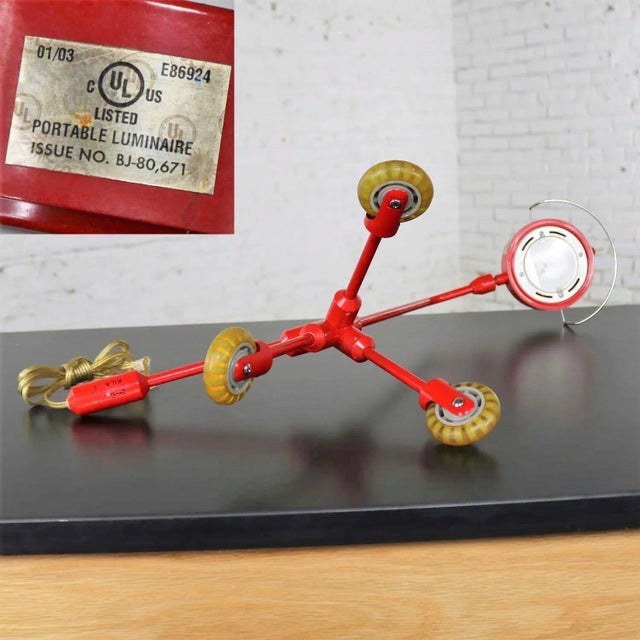 Kila Red Dog Rolling Table Lamp by Harry Allen for Ikea For Sale - Image 11 of 13