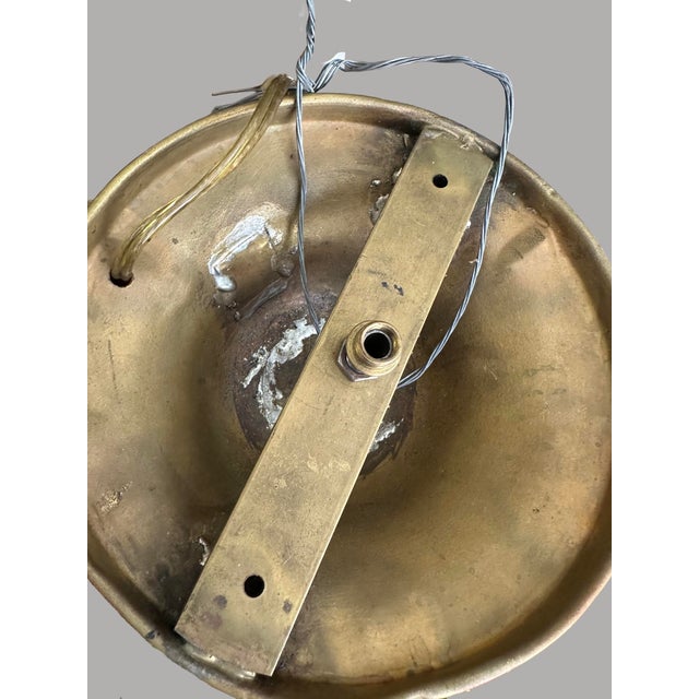 Phoenix Day French Horn Custom Solid Brass Chandelier For Sale - Image 9 of 11