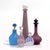 1980s Lavender Lilac & Lapis Eclectic Glass Bottle Curation - Group of 10 For Sale - Image 5 of 17