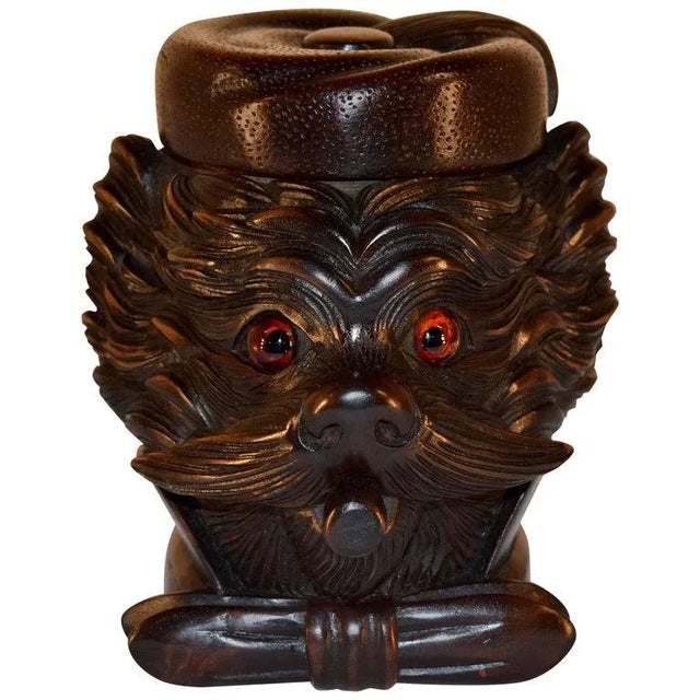 19th C Black Forest Carved Humidor For Sale In Greensboro - Image 6 of 6