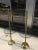 Pair of Brass Twist Floor Lamps With Glass Tray Tables Manner of Stiffel For Sale - Image 9 of 13