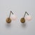 Pair of italian wall sconces dating from the 1950s, characterized by a distinctive geometric mid-century modern design....