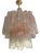 Venini-Style Pink Murano Glass Tronchi Chandelier by Simoeng For Sale