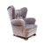 Wood Swedish Modern Lounge Chair in Grey Velvet, 1940s For Sale - Image 7 of 16