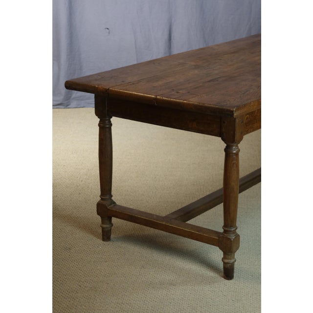 Wood Antique Dining Table in Oak, 1890s For Sale - Image 7 of 12