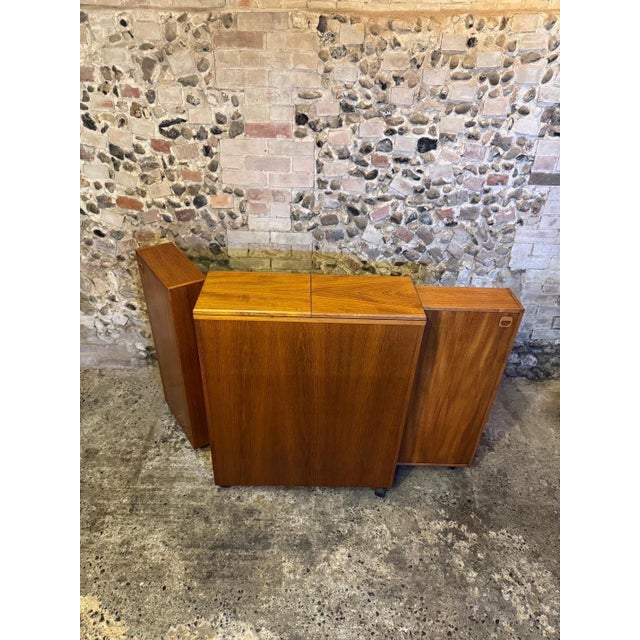 Vintage Danish Teak Fold-Out Bar Drinks Cabinet, 1960s For Sale - Image 18 of 18