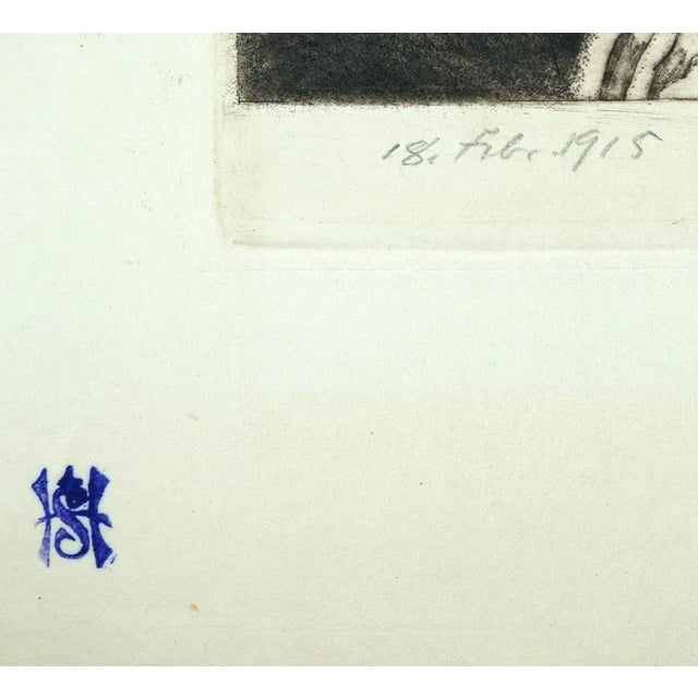 1910s Bernhard Pankok, General Wilhelm von Blume, 1915, Etching For Sale - Image 5 of 7