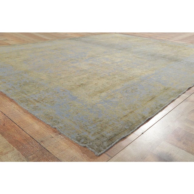 Textile Mid 20th Century Soft Earth-Tone Vintage Turkish Rug, 07'10 X 10'05 For Sale - Image 7 of 10