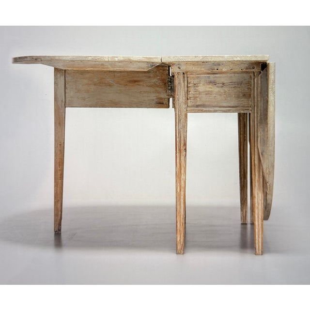 Antique Gustavian Folding Table, 1780 For Sale - Image 4 of 12