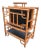 Vintage Bamboo and Rattan Chinese Chippendale Style Magazine Rack For Sale