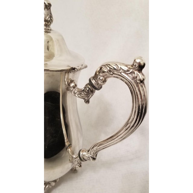 Vintage Oneida Usa Silver Plated Teapot Raised Feet Chairish
