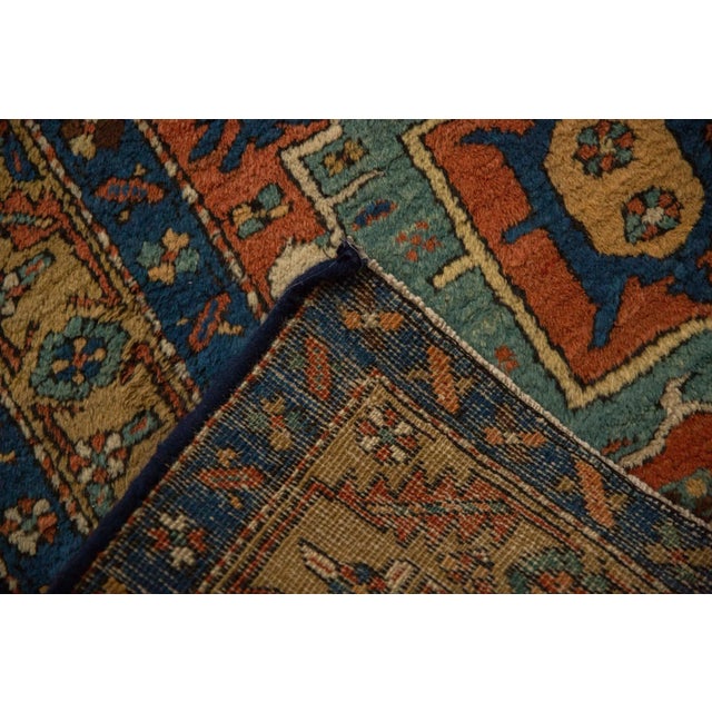 Textile Antique Heriz Rug Runner - 3'7" x 11'7" For Sale - Image 7 of 11