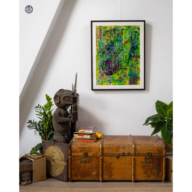 Postmodern Chef de Mulu, Midnight Bamba, Acrylic on Paper For Sale - Image 3 of 5