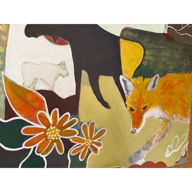 Folk Art "East Yellowstone" a Painting Inspired by Yellowstone National Park by LWren Walraven For Sale - Image 3 of 8