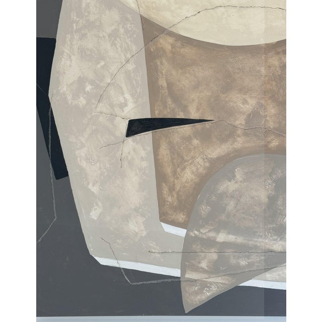 Textile "Gravity" Modern Abstract Mixed-Media Painting on Canvas by Louis Shields, 2018 For Sale - Image 7 of 8